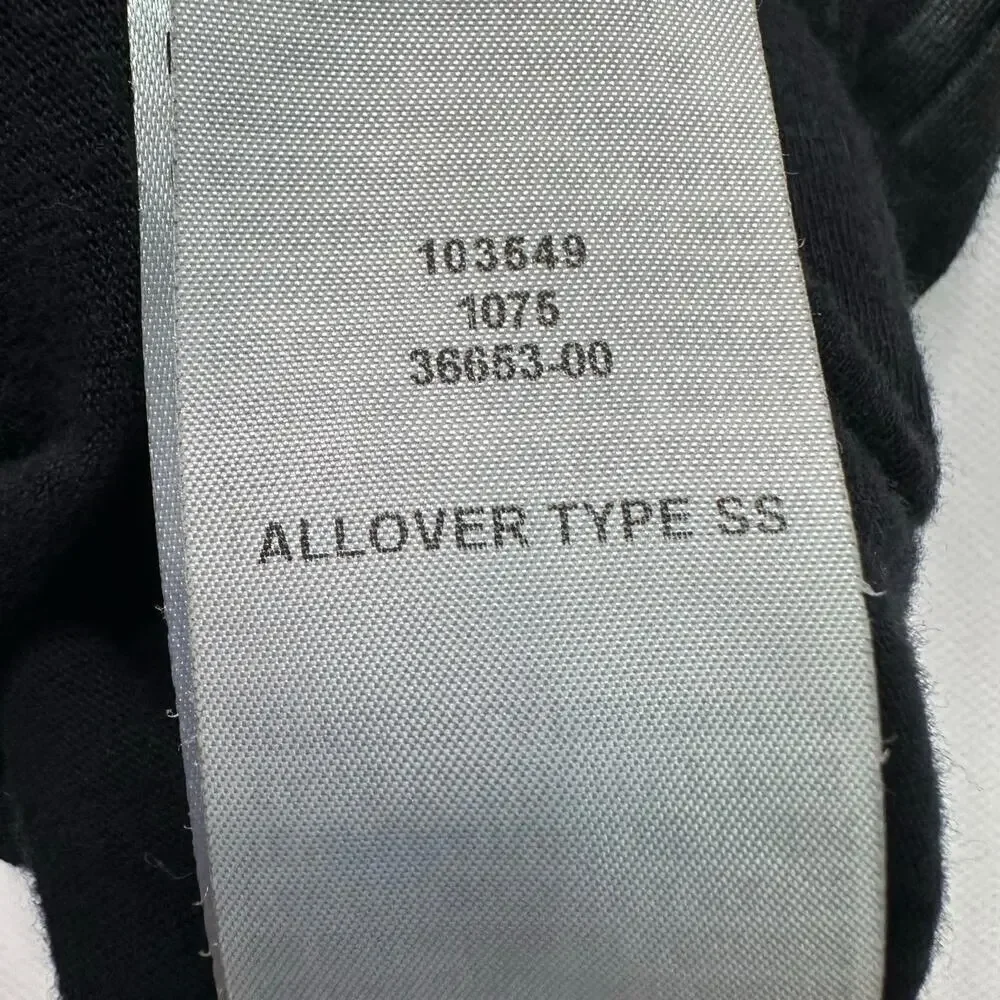 True Religion Allover Print Logo Black Cotton Tee